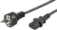 Microconnect Power Cord 5m Schuko CEE 7/7 to C13 Female Black
