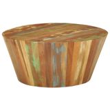 vidaXL Salontafel - Ø65x31 cm - Massief Gerecycled Hout
