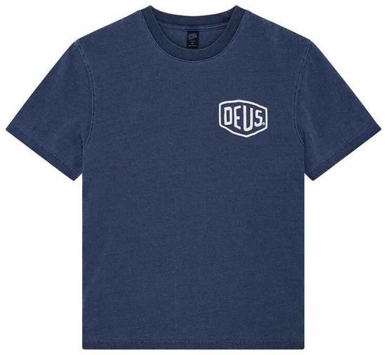 Deus Ex Machina Shield Garment Dyed T-shirt Blauw M