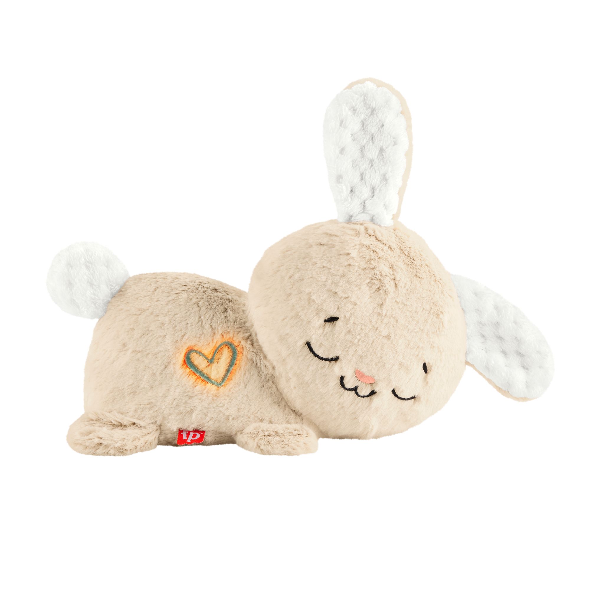 Fisher-Price Kalmerend Konijntje - Interactieve white noise knuffel - 0+ maanden