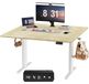 Bureau réglable électriquement, 100x60 cm, blanc