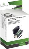 Quadrios 2010C262 HDMI-connector Stekker, recht Aantal polen: 20 Zwart 1 set(s)
