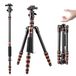 K&F Concept Camera Statief, Lichtgewicht Carbon Reisstatief, Compacte Fotografie Statief met Monopod, 360° Balhoofd en Vrijgaveplaat voor DSLR Camera C225C0+BH-25 (BA225)