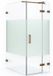 Maxaro Douchecabine Diamond 120x80cm 8mm Helder Veiligheidsglas met Matte Strook Koper