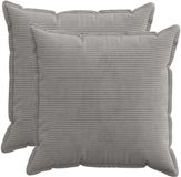 vidaXL - Taie d'oreiller - 2 pièces - Gris clair - 80 x 80 cm