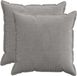 vidaXL - Taie d'oreiller - 2 pièces - Gris clair - 80 x 80 cm