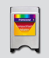 Transcend CompactFlash Adapter - Silver