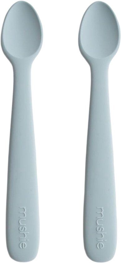 Mushie Silicone Babylepels - Powder Blue