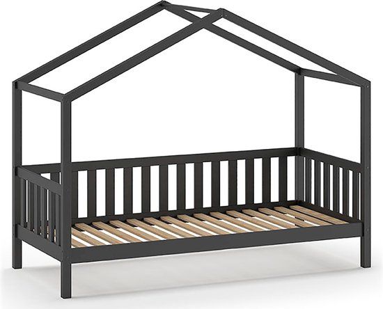 Vipack Kinderbed Dallas 90x200cm - Antraciet
