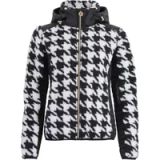 Peak Mountain Dames hoodie met rits van twee materialen met borstbadge
