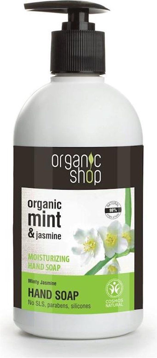 Organic Shop Moisturizing Hand Soap Minty Jasmine Cosmos 500ml - 4744183011847