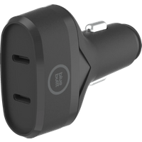 BlueBuilt Power Delivery Autolader met 2 Usb C Poorten 45W Zwart