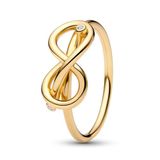 Pandora Damesring 163759C01-54 54, Ander metaal, Zirkonia