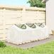 JACE Serre De Jardin Compacte 3 Volets Enroulables, Housse Pehd 140 G/m², 180x60x60 Cm, Tunnel De Culture Blanc