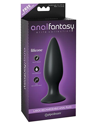Pipedream - Anal Fantasy Elite - Grote oplaadbare anaalplug - zwart