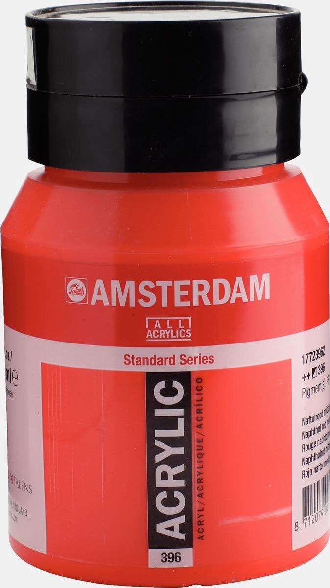 Amsterdam Standard Acrylverf 500ml 396 Naftolrood Middel