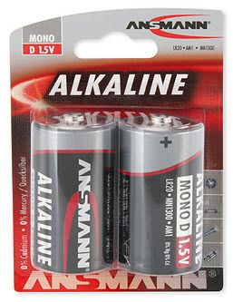 Ansmann Mono D Alkaline Batterijen 1.5 V 2 Stuks