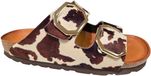 Rohde 5637 72 Slippers Synthetisch Bruin Koeienprint Dames - Bruin - 37