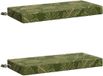 vidaXL - Coussin de banc - SOEST - 2 pièces - 100% Polyester - Design feuille