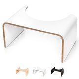 WELL CARE Wit Houten Toiletkruk