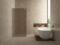 Wiesbaden Less Glasplaat Inloopdouche 80 x 200 cm - Nano Vintage Brons Glas