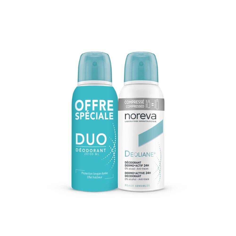 Cosmxpert Noreva Deoliane® Dermo-Active 24h Deodorant Spray DUO 2x100 ml