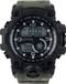 Invicta Activa Digital ACW435-004 Heren Horloge - Zwart Kunststof Kast - Groene Rubberen Band - 54.5mm