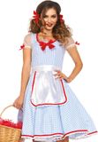Leg Avenue Kansas Sweetie of Oz Dameskostuum Blauw/Wit Maat M