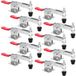 S-giant Gh-201-b Lot De 10 Loquets de serrage rapides horizontaux, Capacité 90 Kg, Fermoirs rapides horizontaux réglables pour machines, menuiserie, soudage