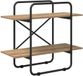 vidaXL Boekenplank 2-laags 60 x 35 x 70 cm Artisanaal eiken
