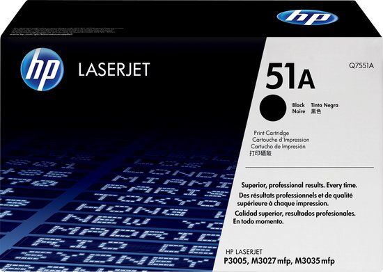 HP 51A Zwart Toner Cartridge - Q7551A - Origineel