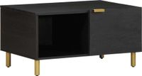 Maison Exclusive - Table basse, noir, 80x50x40 cm, panneau de particules