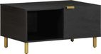 Maison Exclusive - Table basse, noir, 80x50x40 cm, panneau de particules