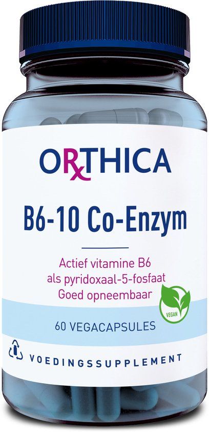 Orthica B6-10 Co-Enzym - Vitamine B6 - 60 vegacapsules