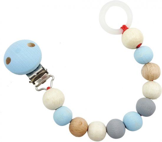 HESS Speenketting (naturel/blauw)
