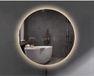Miroir de salle de bain rond 80cm avec éclairage LED, chauffage de miroir et interrupteur tactile