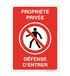 AUA SIGNALETIQUE - Voorgeboorde plaat met afgeronde hoeken – bescherming tegen privacy – 300 x 420 mm, aluminium Dibond 3 mm