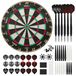 Merkloos Dartbord Sisal dartbord Complete set 23G dartpijlen Met accessoires