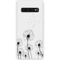 Samsung Bedrukt siliconen hoesje compatibel met Galaxy S10 Pissenlits Noir