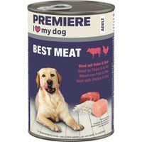 PREMIERE Best Meat natvoer hond, Adult Rund met kip en rijst 6x400 g