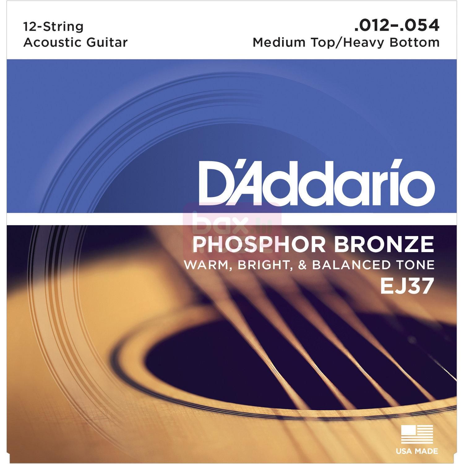 D'ADDARIO EJ37 snarenset voor 12-snarige akoestische gitaar