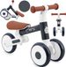 MoMi DEX Loopfiets - Opvouwbare Kinderfiets vanaf 1 Jaar - Lichtgewicht - Verstelbaar Zadel - Grafiet
