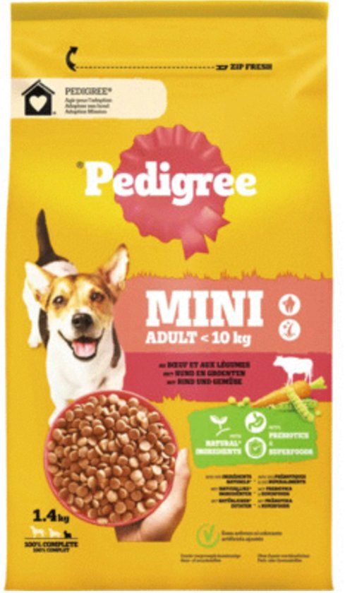 Pedigree Mini Adult Rund Hondenvoeding 1.4 kg