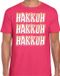 Bellatio Decorations Verkleed T-shirt voor heren - jaren 90 - roze - gabber - foute party/carnaval S