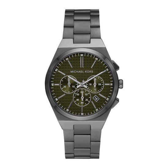 Michael Kors Lennox MK9118 Herenhorloge - 41 mm - Grijs/Groen