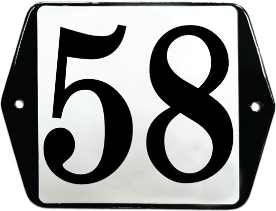 EmailleDesignÂ® Emaille huisummer model oor - 58