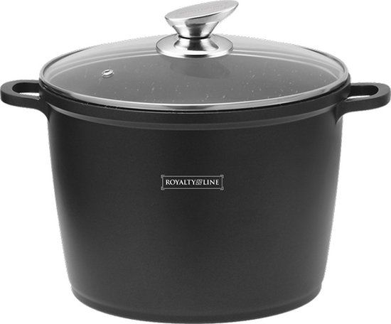 Royalty Line Marmer Coating Soeppan - 28 CM - Zwart