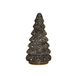 Anna's Collection Sapin de Noël verre 10LED à piles avec minuterie 18.5x9.5 cm anthracite métallisé