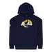 New Era Los Angeles Rams NFL Team Logo Hoody Blauw Trui met Capuchon - S