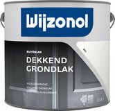 Wijzonol Dekkend Grondlak - 2.5L - Wit - Hoogglans - Voor buiten - Terpentinebasis